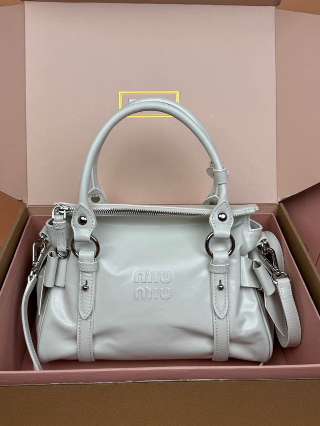 MIU MIU Original Leather Top Handle Bag 3598 light gray