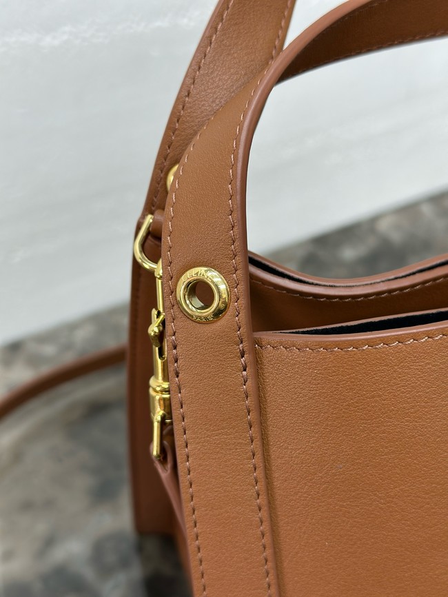 Celine SMALL CUBE BAG IN NATURAL Calfskin 124182 SOFT TAN