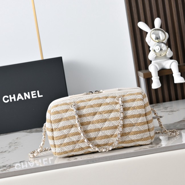 CHANEL Clutch With Chain AP4986 Beige & Light Beige