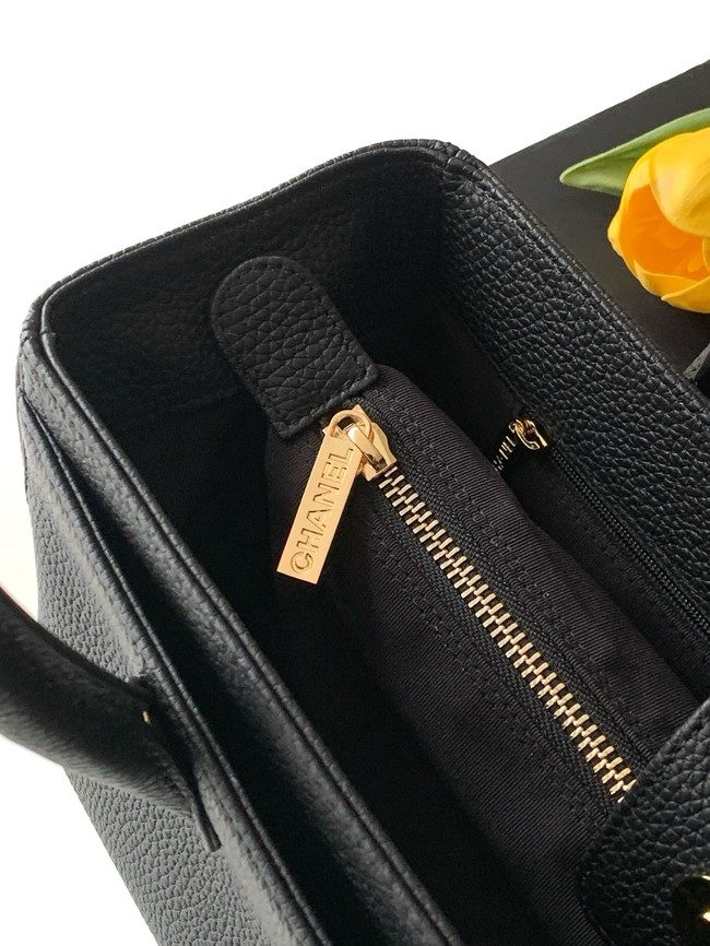 CHANEL Medium Tote Bag AS2156 black&gold-Tone Metal