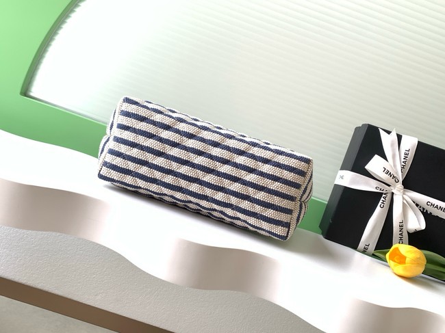 CHANEL Zipped Case AS4988 dark blue