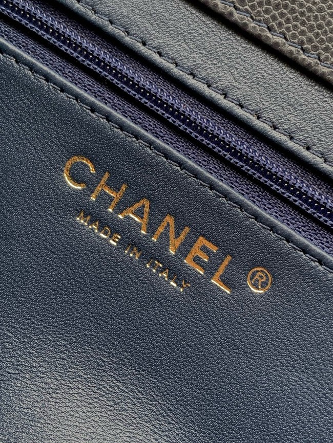 CHANEL Small Flap Bag AS6130 Dark Blue