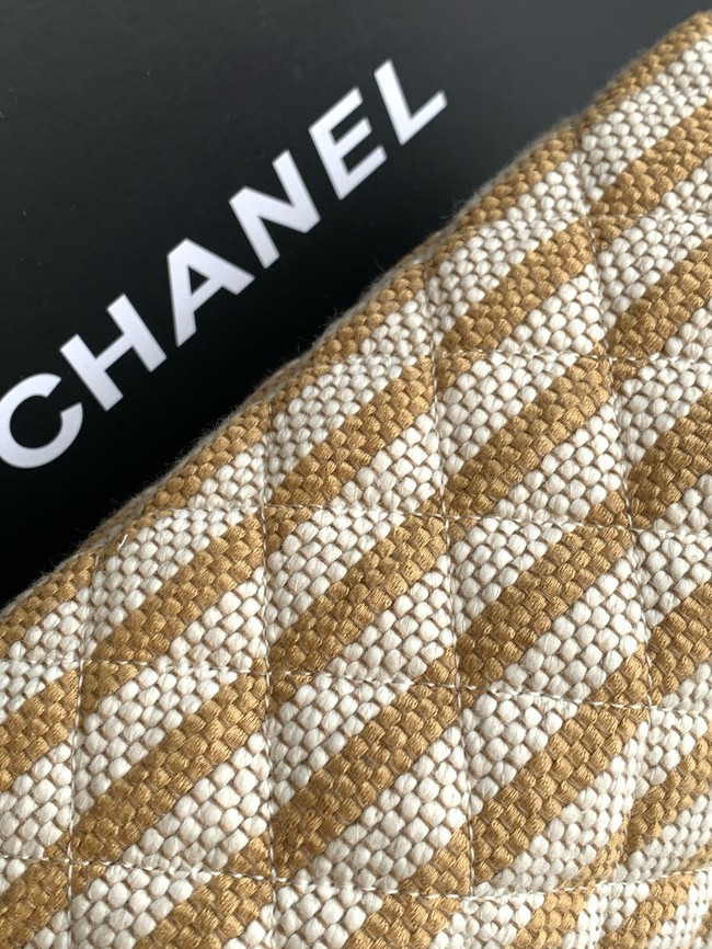 CHANEL Zipped Case AP4990 Beige & Light Beige