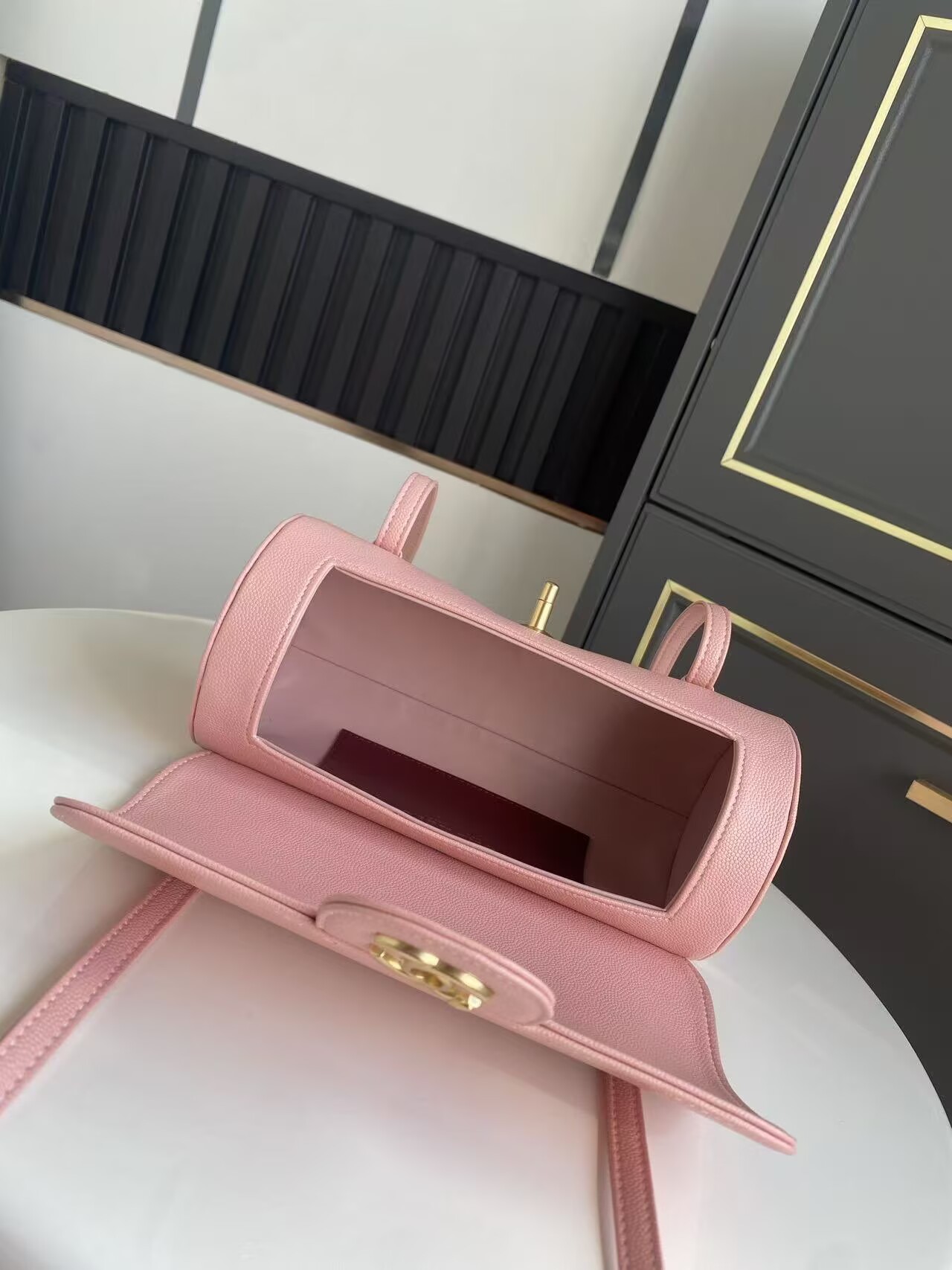 Chanel 26S Preppy Coco Top Handle Bag A53203 Pink