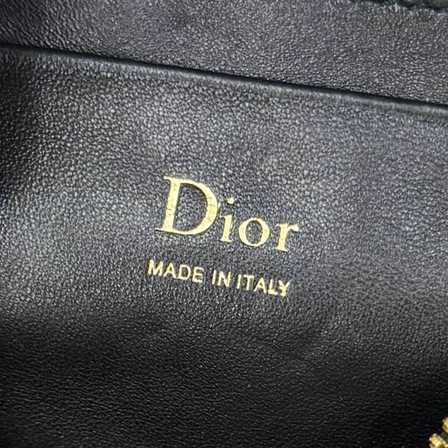 Dior Bow Pouch Supple Lambskin S3900PQ black