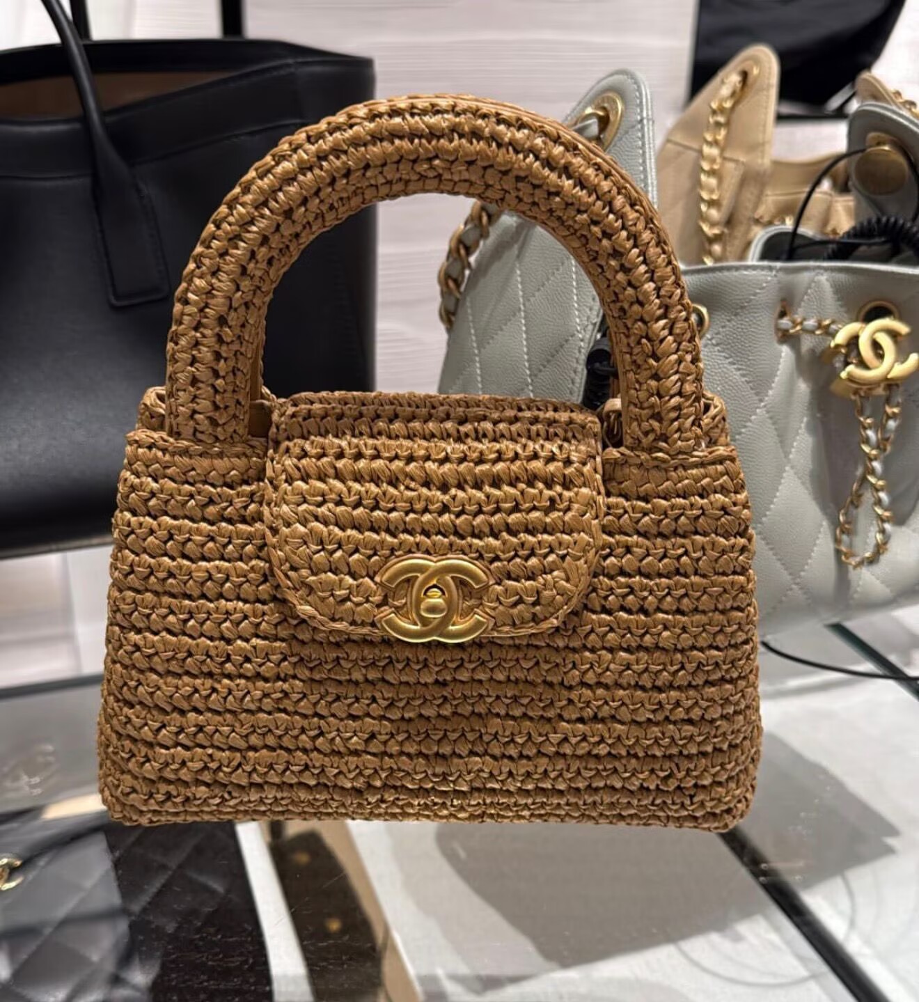 Chanel 26C Kelly Woven Bag AS4416 Beige Chanel 26C Kelly Woven Bag AS4416 Beige