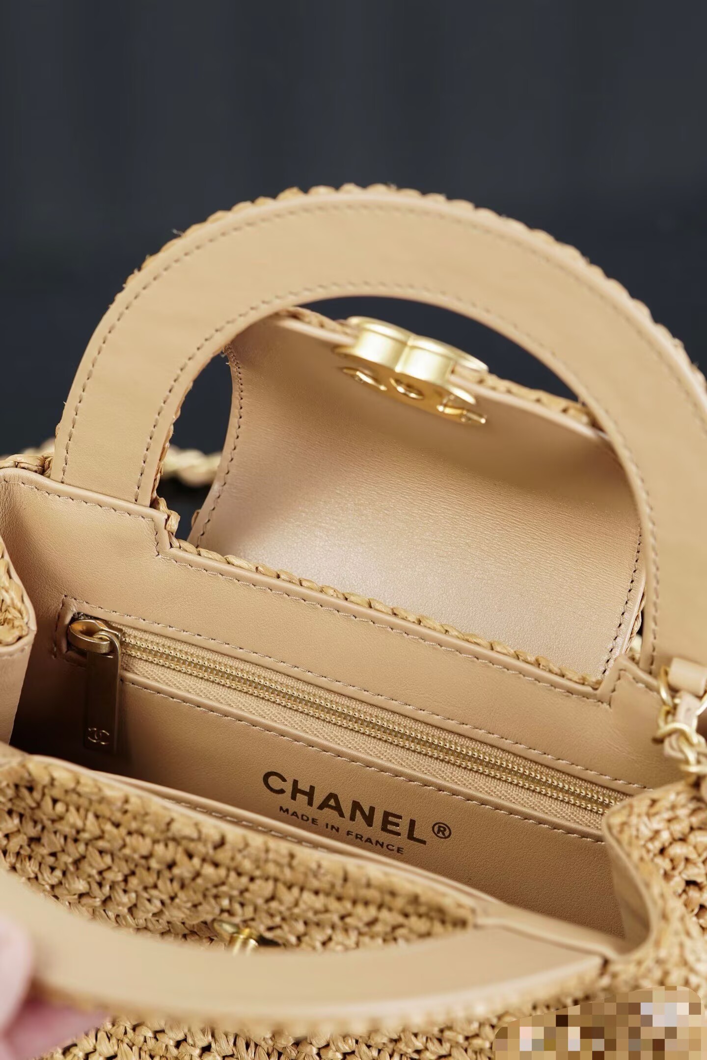 Chanel 26C Kelly Woven Bag AS4416 Beige Chanel 26C Kelly Woven Bag AS4416 Beige