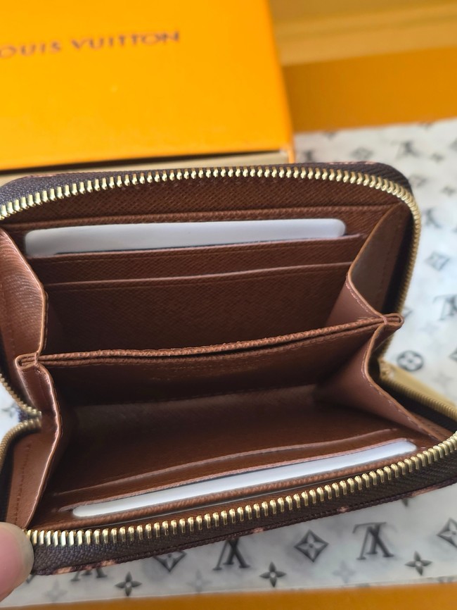 Louis Vuitton Zippy Coin Purse M27721 dark brown