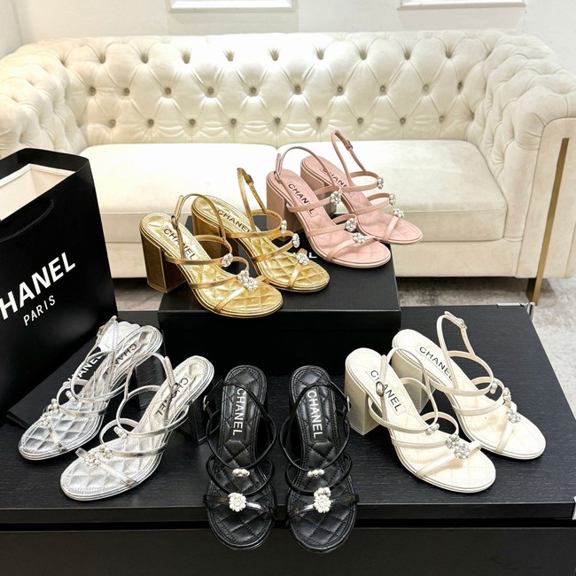 Chanel Sandals Laminated Lambskin 95mm G46964-2