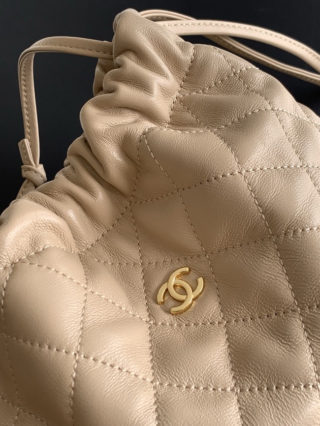 Chanel Lambskin Hobo Bag AS5227 apricot