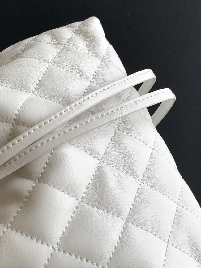 Chanel Lambskin Hobo Bag AS5227 white