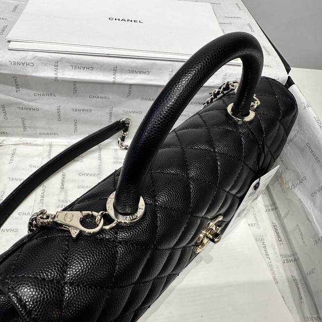 Chanel Maxi Flap Bag With Top Handle AS6091 black