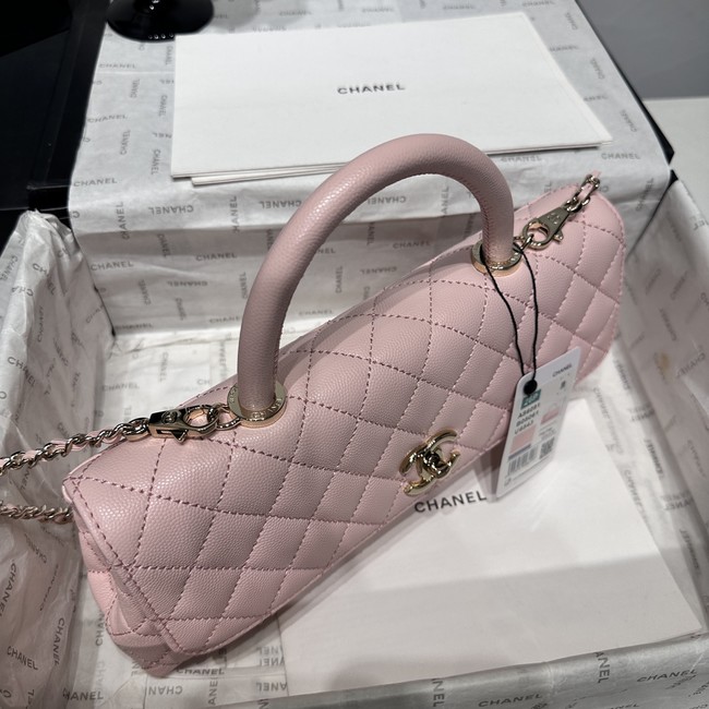 Chanel Maxi Flap Bag With Top Handle AS6091 pink