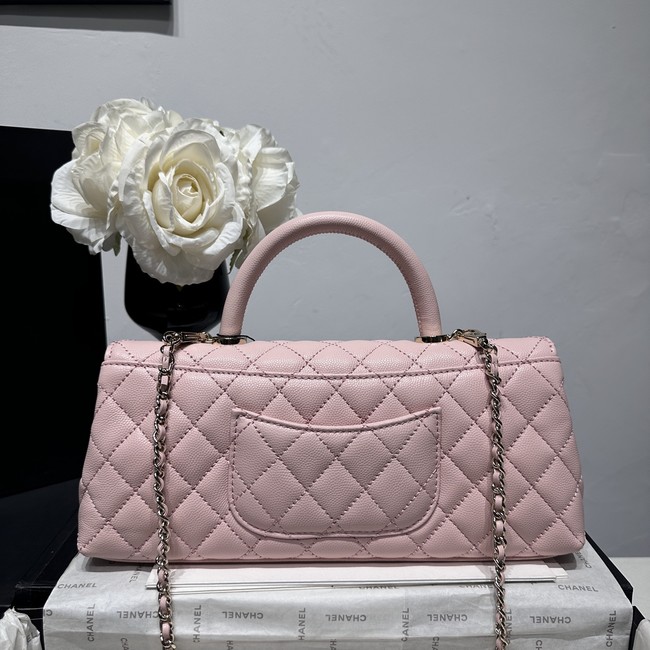 Chanel Maxi Flap Bag With Top Handle AS6091 pink