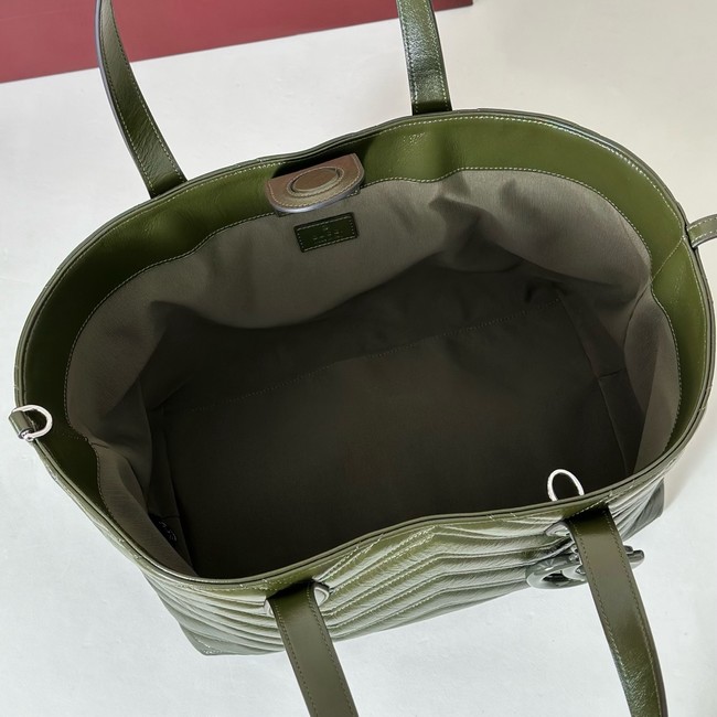 Gucci GG Marmont medium tote bag 855279 dark green