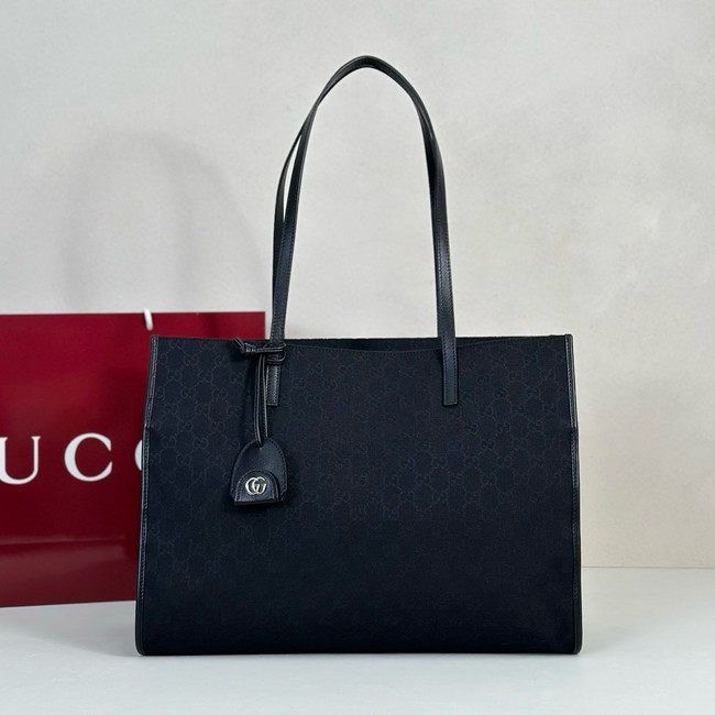 Gucci Large tote bag with charm 875056 black