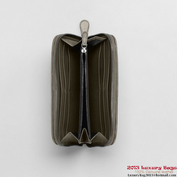 Bottega Veneta 114076 V4651 1300 Intrecciato VN Zip Around Wallet Shadow Bottega Veneta 114076 V4651 1300 Intrecciato VN Zip Around Wallet Shadow