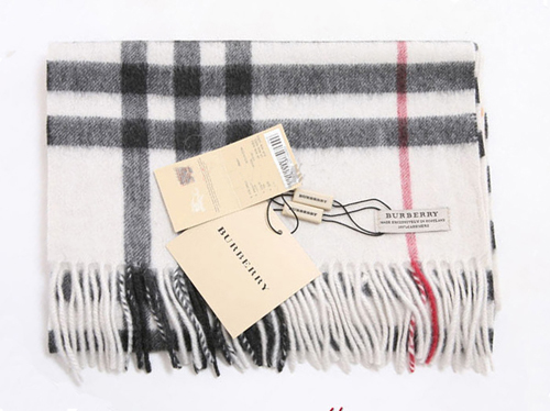 Burberry Cashmere Ivory Giant Check Scarf Burberry Cashmere Ivory Giant Check Scarf