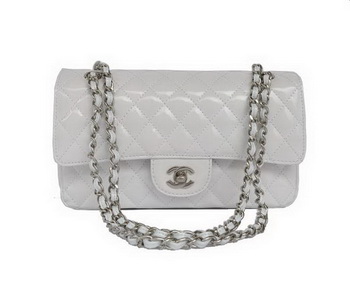 buy Cheap Chanel 2.55 Series White Patent Leather Flap Bag Silver Hardware buy Cheap Chanel 2.55 Series White Patent Leather Flap Bag Silver Hardware