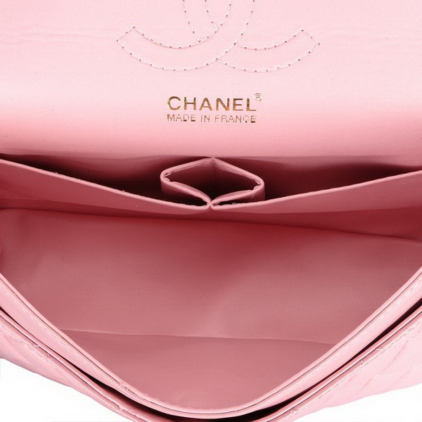 Chanel 2.55 Classic Series Flap Bag Pink Leather 1112 Chanel 2.55 Classic Series Flap Bag Pink Leather 1112