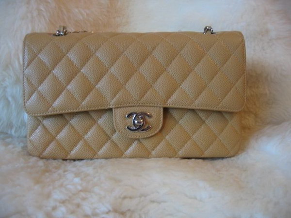 Chanel 2.55 Quilted Flap Bag 1112 Apricot with Silver Hardware Chanel 2.55 Quilted Flap Bag 1112 Apricot with Silver Hardware