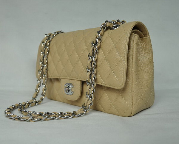 Chanel 2.55 Quilted Flap Bag 1112 Apricot with Silver Hardware Chanel 2.55 Quilted Flap Bag 1112 Apricot with Silver Hardware