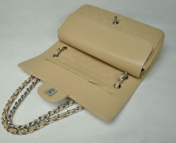 Chanel 2.55 Quilted Flap Bag 1112 Apricot with Silver Hardware Chanel 2.55 Quilted Flap Bag 1112 Apricot with Silver Hardware