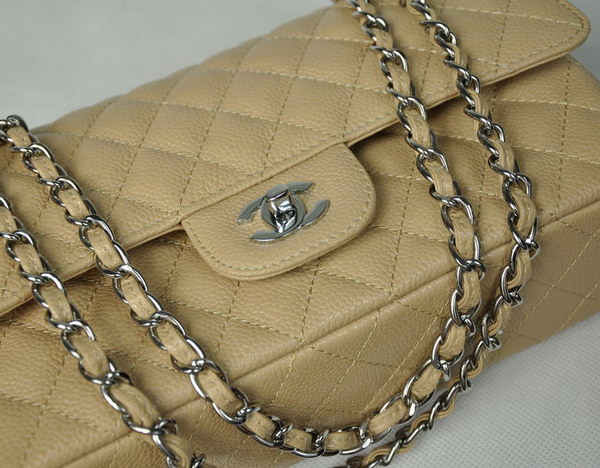 Chanel 2.55 Quilted Flap Bag 1112 Apricot with Silver Hardware Chanel 2.55 Quilted Flap Bag 1112 Apricot with Silver Hardware
