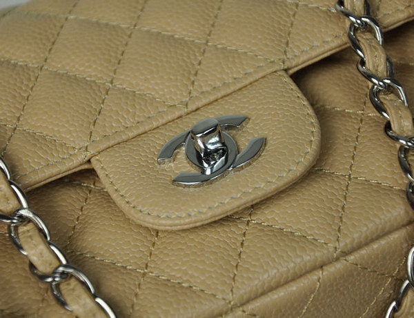 Chanel 2.55 Quilted Flap Bag 1112 Apricot with Silver Hardware Chanel 2.55 Quilted Flap Bag 1112 Apricot with Silver Hardware