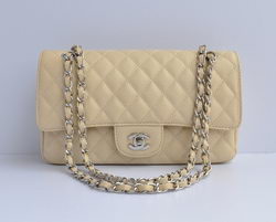 Chanel 2.55 Quilted Flap Bag 1112 Beige with Silver Hardware Chanel 2.55 Quilted Flap Bag 1112 Beige with Silver Hardware