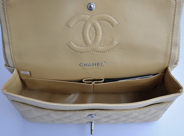 Chanel 2.55 Quilted Flap Bag 1112 Beige with Silver Hardware Chanel 2.55 Quilted Flap Bag 1112 Beige with Silver Hardware