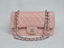 Chanel 2.55 Quilted Flap Bag 1112 Pink with Silver Hardware Chanel 2.55 Quilted Flap Bag 1112 Pink with Silver Hardware