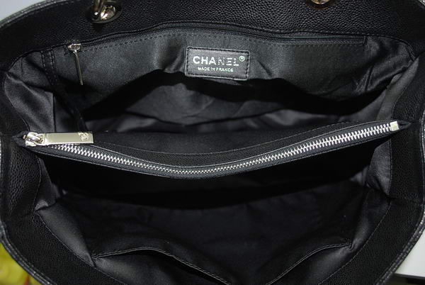 Chanel GST Caviar Leather Coco Bag A36092 Black Silver Chanel GST Caviar Leather Coco Bag A36092 Black Silver