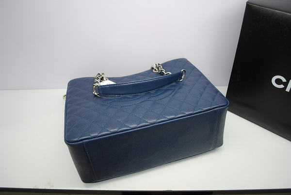 Chanel GST Caviar Leather Coco Bag A36092 Dark Blue Silver Chanel GST Caviar Leather Coco Bag A36092 Dark Blue Silver