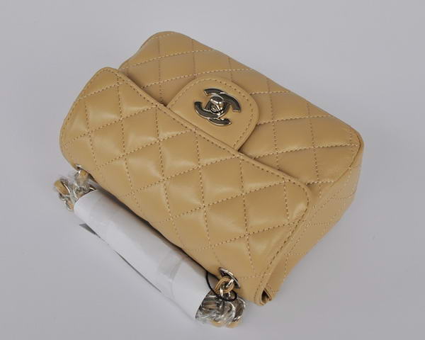 Cheap Chanel Classic mini Flap Bag 1115 Apricot Sheepskin Silver Hardware Cheap Chanel Classic mini Flap Bag 1115 Apricot Sheepskin Silver Hardware
