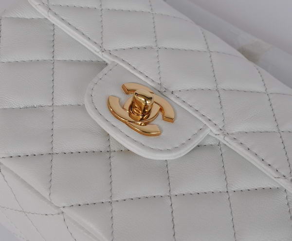 Cheap Chanel Classic mini Flap Bag 1115 White Sheepskin Golden Hardware Cheap Chanel Classic mini Flap Bag 1115 White Sheepskin Golden Hardware