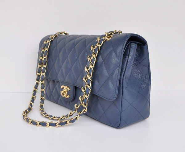 Cheap Chanel 2.55 Series Flap Bag 1113 Blue Leather Golden Hardware Cheap Chanel 2.55 Series Flap Bag 1113 Blue Leather Golden Hardware