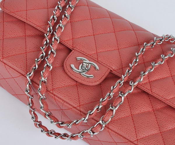 Cheap Chanel 2.55 Series Flap Bag 1113 Red Leather Silver Hardware Cheap Chanel 2.55 Series Flap Bag 1113 Red Leather Silver Hardware