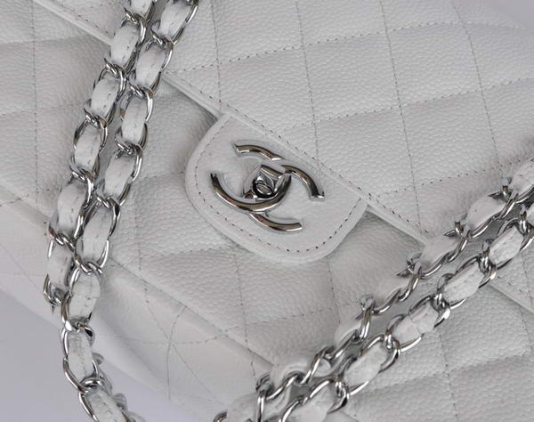 Cheap Chanel 2.55 Series Flap Bag 1113 White Leather Silver Hardware Cheap Chanel 2.55 Series Flap Bag 1113 White Leather Silver Hardware