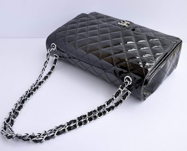 Cheap Chanel Jumbo 2.55 Series Flap Bag A47600 Black Silver Cheap Chanel Jumbo 2.55 Series Flap Bag A47600 Black Silver