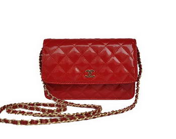 Cheap Chanel Mini Flap Bag A33814 Red Patent Golden Cheap Chanel Mini Flap Bag A33814 Red Patent Golden