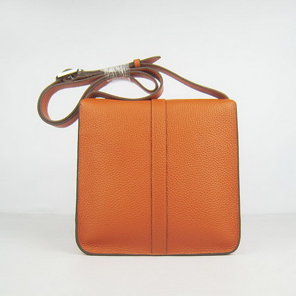 Hermes Orange Cow Leather Messenger Bags H2811 Hermes Orange Cow Leather Messenger Bags H2811