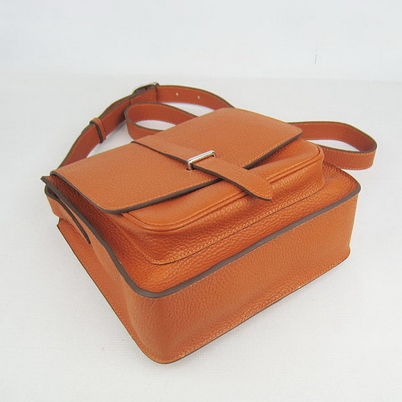 Hermes Orange Cow Leather Messenger Bags H2811 Hermes Orange Cow Leather Messenger Bags H2811