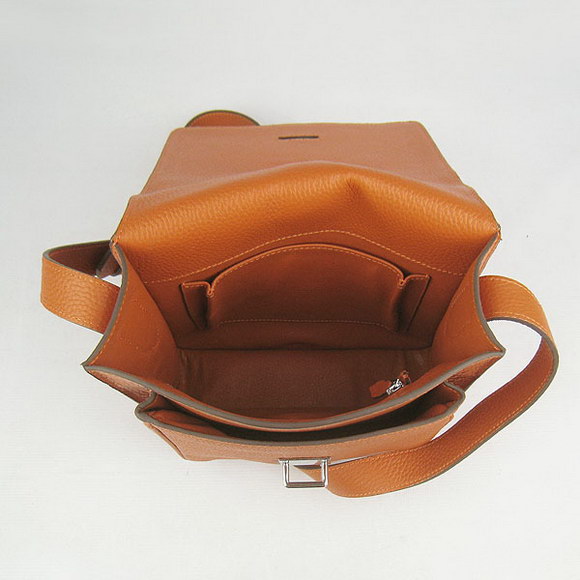 Hermes Orange Cow Leather Messenger Bags H2811 Hermes Orange Cow Leather Messenger Bags H2811