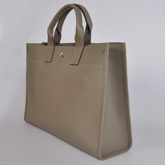 Hermes Briefcase 40CM Clemence Leather Bag Grey Hermes Briefcase 40CM Clemence Leather Bag Grey
