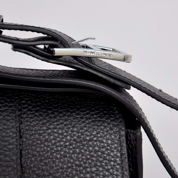 Hermes Steve 32CM Mens Bag Clemence Black Hermes Steve 32CM Mens Bag Clemence Black