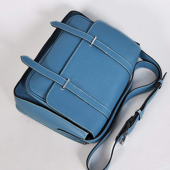 Hermes Steve 32CM Mens Bag Clemence Blue Hermes Steve 32CM Mens Bag Clemence Blue