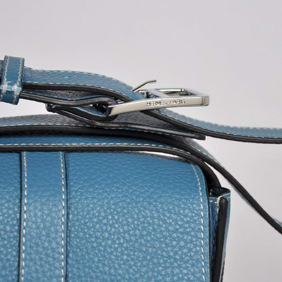Hermes Steve 32CM Mens Bag Clemence Blue Hermes Steve 32CM Mens Bag Clemence Blue