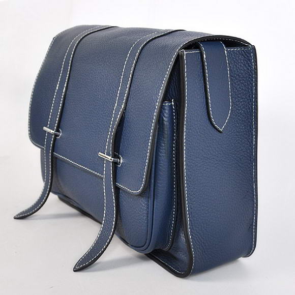 Hermes Steve 32CM Mens Bag Clemence Dark Blue Hermes Steve 32CM Mens Bag Clemence Dark Blue