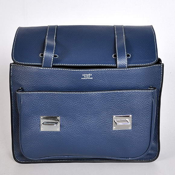 Hermes Steve 32CM Mens Bag Clemence Dark Blue Hermes Steve 32CM Mens Bag Clemence Dark Blue